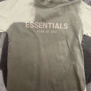 Fear of God ESSENTIALS Sage Green Logo Sweatshirt